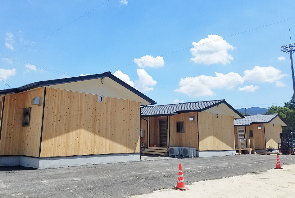 西日本豪雨木造仮設住宅164戸建設